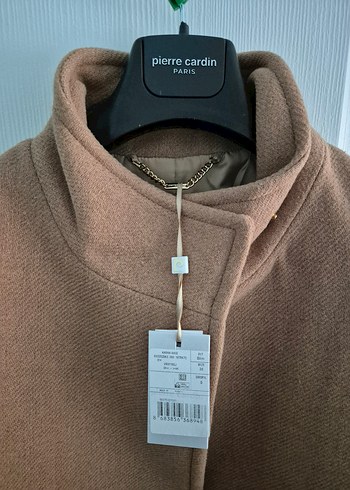 Pierre Cardin Bej Slim Fit Kaşe Kaban - Görsel 5