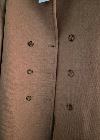 Pierre Cardin Bej Slim Fit Kaşe Kaban - Görsel 4