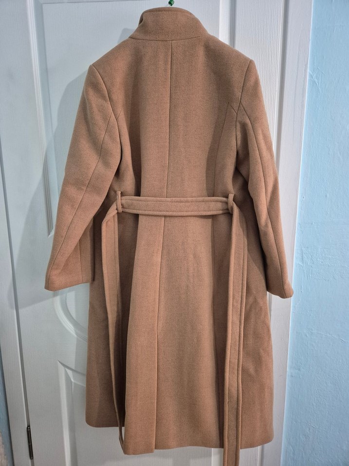 Pierre Cardin Bej Slim Fit Kaşe Kaban - Görsel 3