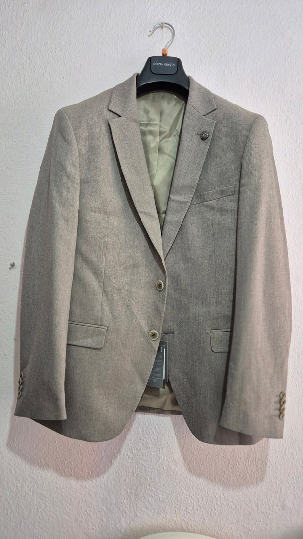 Pierre Cardin Açık Kahverengi Blazer Ceket - Görsel 2