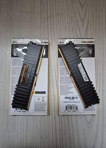 CORSAİR 8x2 16gb 3200mhz cl16 RAM - Görsel 4