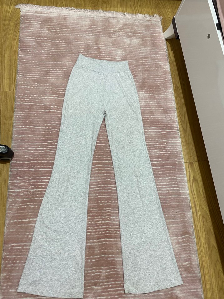 BERSHKA İspanyol paça gri tayt - Görsel 2