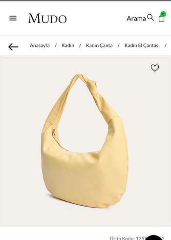Mudo sarı omuz çantası - Görsel 3