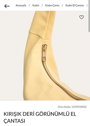 Mudo sarı omuz çantası - Görsel 4