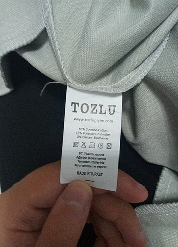 Tozlu Tozlu Marka Puantiyeli Gri Etek