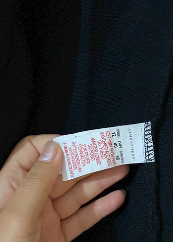 Atmosphere Siyah Kadın Keten Midi Blazer