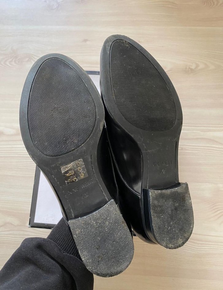 Parlak Metal Detaylı Siyah Stiletto Kadın Ayakkabı - Görsel 3