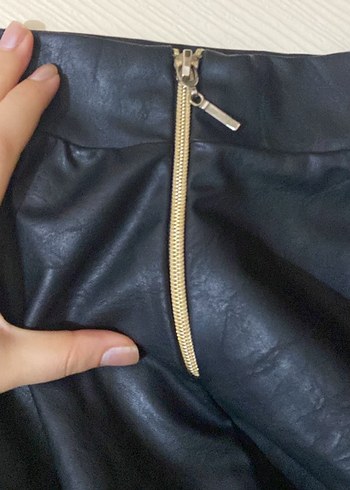 Deri etek siyah - Görsel 3