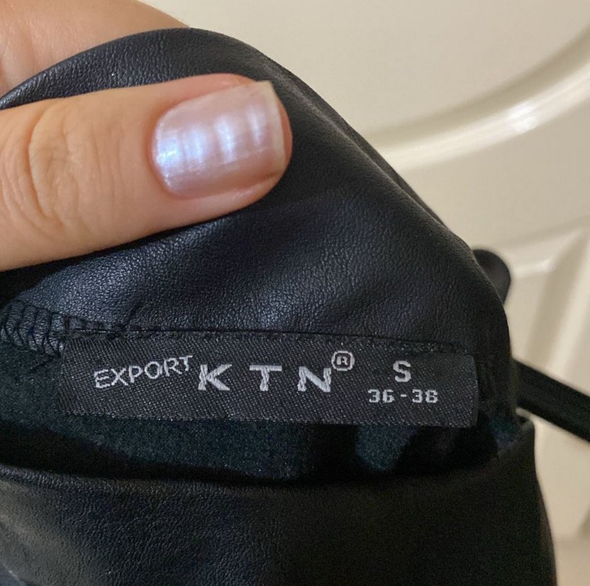 Deri etek siyah - Görsel 2