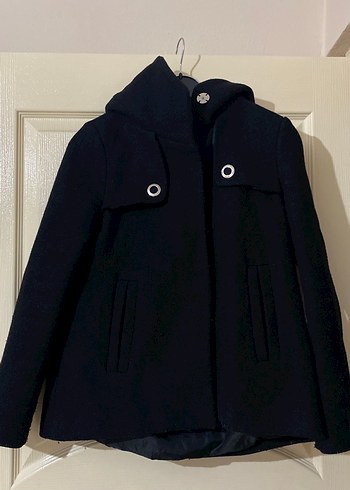 Kaşe kaban şapkalı siyah - Görsel 2