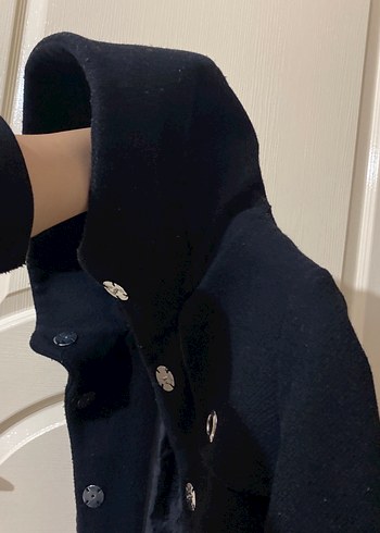 Kaşe kaban şapkalı siyah - Görsel 7