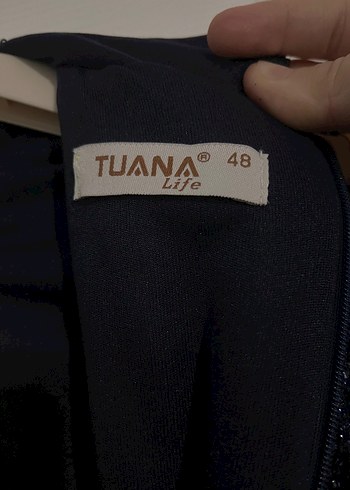 Lacivert Piliseli Uzun Kadın Abiye Elbise - Görsel 6