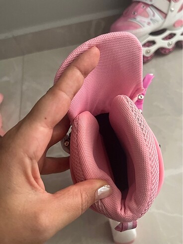 tek ebat Beden pembe Renk Kız çocuk paten