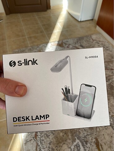 S-link kablosuz şarz cihazı ve masa lambası