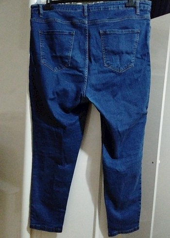 Lacivert Kadın Standart Boy Denim Jean - Görsel 2
