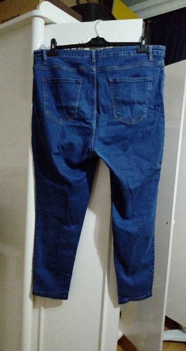 Lacivert Kadın Standart Boy Denim Jean - Görsel 2