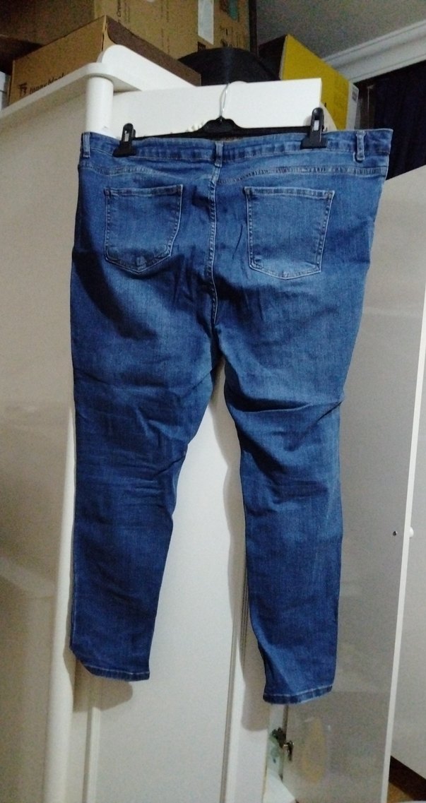 Kadın Mavi dar paça Kot Pantolon - Görsel 2