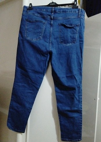 Kadın Mavi Denim Günlük Kot Pantolon - Görsel 2