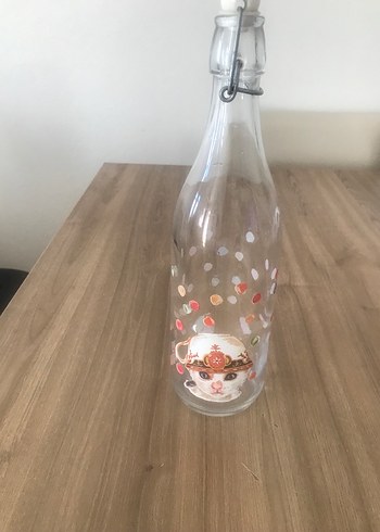 Bej Renkli Cam  şişe - Görsel 3