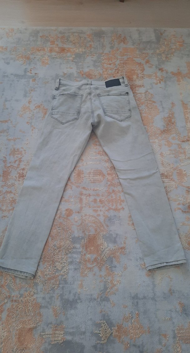 Gri Regular Fit Erkek Kot Pantolon - Görsel 5