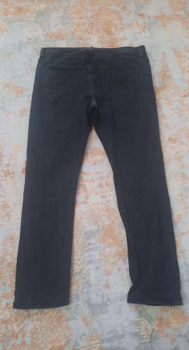 siyah erkek kot pantolon - Görsel 3