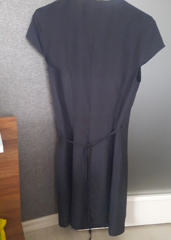 siyah Uzun Kadın Kolsuz Cübbe - Görsel 4