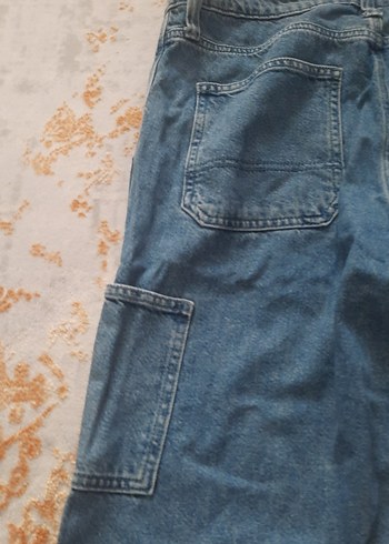 Gri Tonlu Mavi Kadın Denim Pantolon - Görsel 5