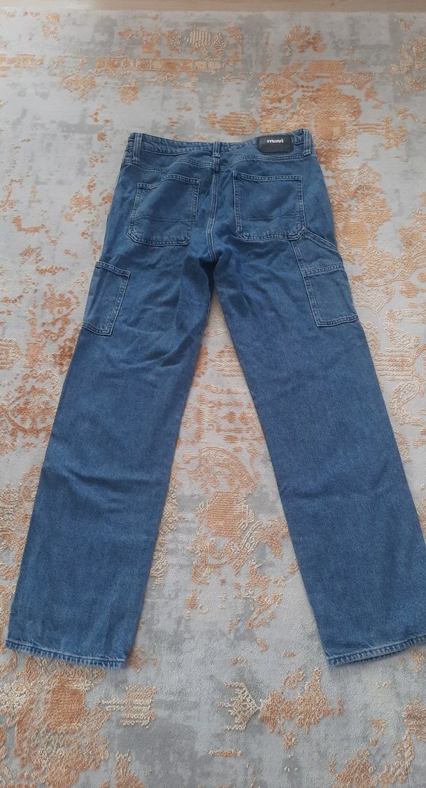 Gri Tonlu Mavi Kadın Denim Pantolon - Görsel 4