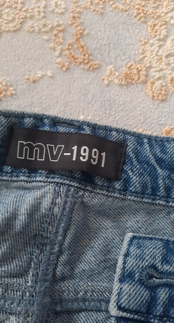Gri Tonlu Mavi Kadın Denim Pantolon - Görsel 2
