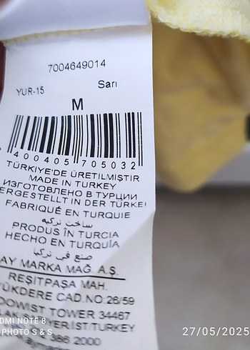 Sarı Pamuklu Kısa Kollu Polo Tişört - Görsel 4