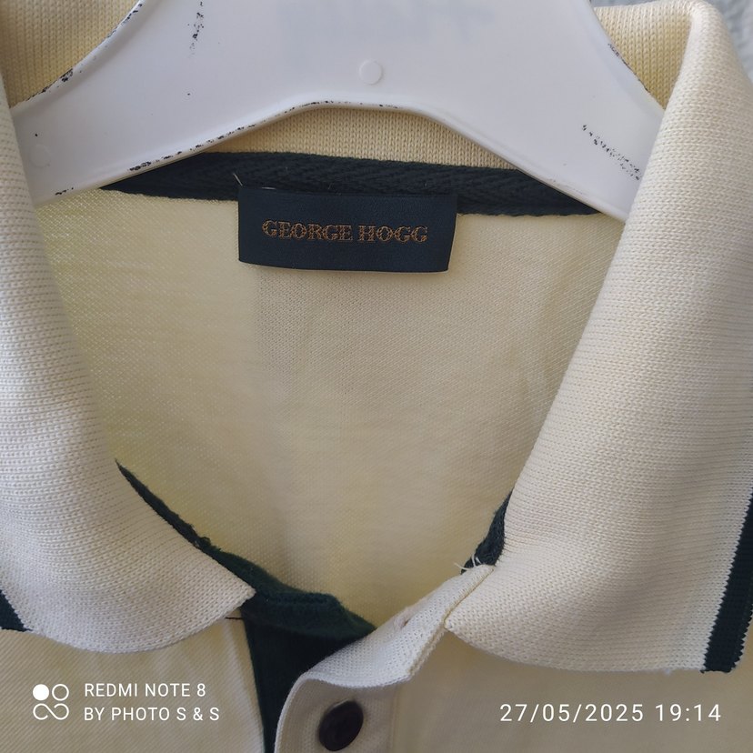 Sarı Pamuklu Kısa Kollu Polo Tişört - Görsel 3