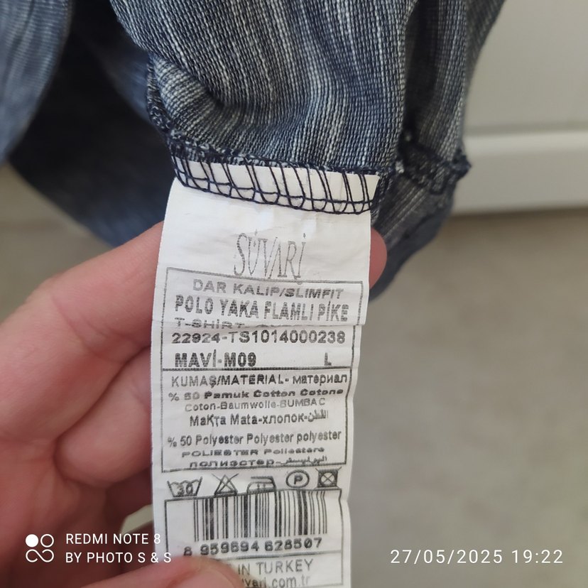 Gri Düğmeli Erkek Polo Tişört - Görsel 4