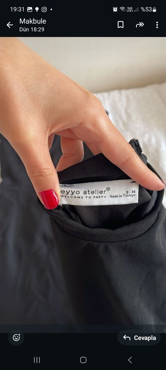 Siyah Kolsuz Mini Fırfırlı Gotik Elbise - Görsel 2