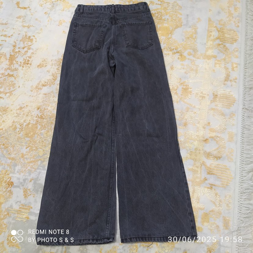 Gri Midi Boy Regular Fit Kadın Jean - Görsel 2