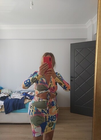 Abiye mini elbise - Görsel 2