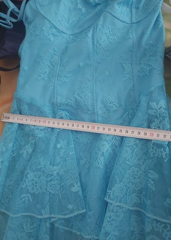 DANTEL DESENLI MİNİ ELBISE - Görsel 6