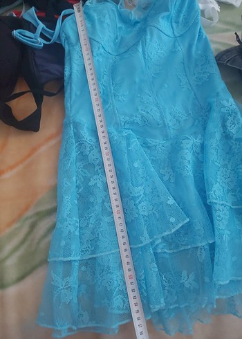 DANTEL DESENLI MİNİ ELBISE - Görsel 7