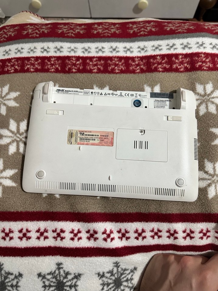 Beyaz Asus Eee PC Laptop Klavye ve Ekran Çerçevesi - Görsel 2