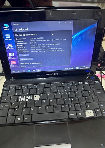 Mavi Grundig Dizüstü Bilgisayar - Görsel 3