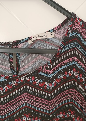 LC Waikiki Dantel Detaylı Bohem Desenli Kolsuz Bluz