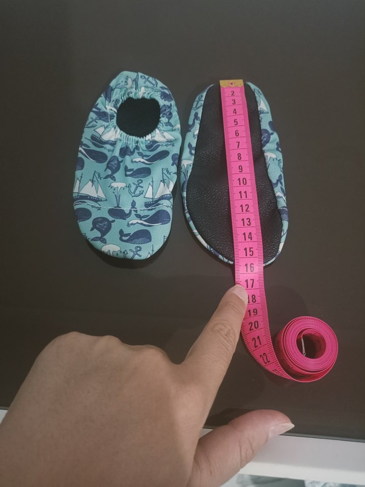 Mavi Baskılı likrali Erkek Bebek havuz deniz ayakkabısi - Görsel 2