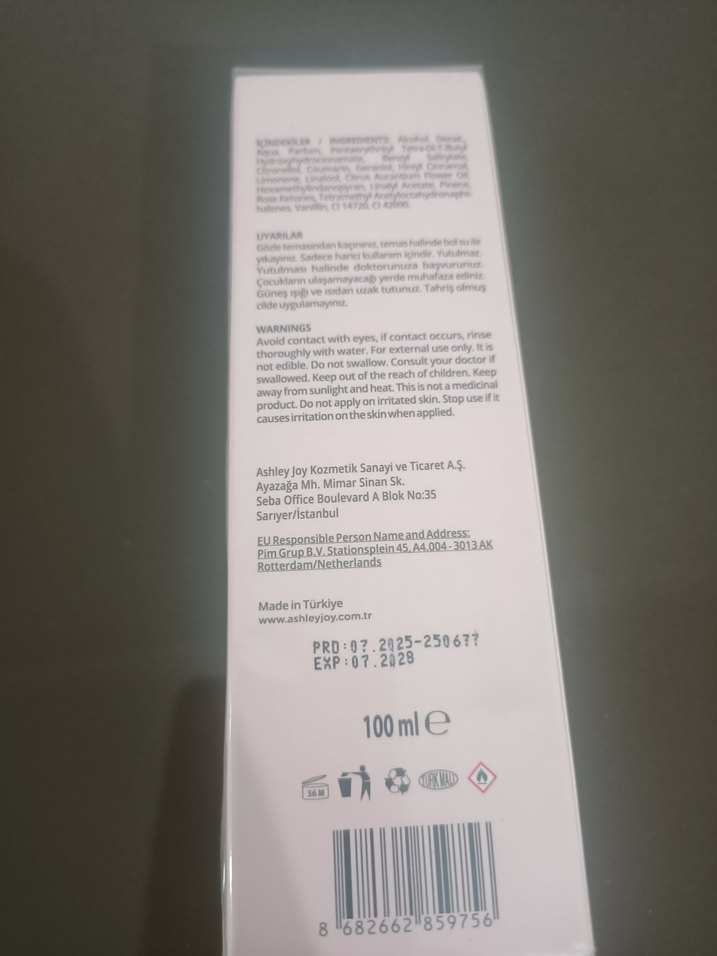 Ashley Joy Safran Kadın kolonya 100 ml - Görsel 3