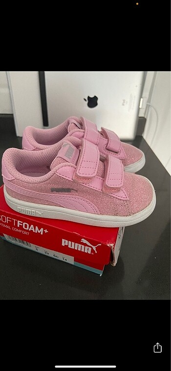 Puma pembe spor ayakkabı 22 numara