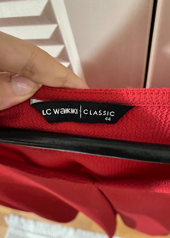 Kırmızı V Yaka Bluz - Görsel 4