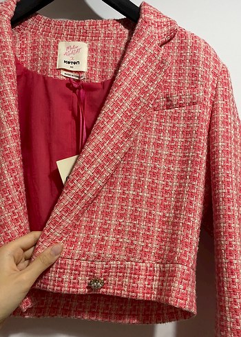 Pembe Blazer Ceket - Görsel 3