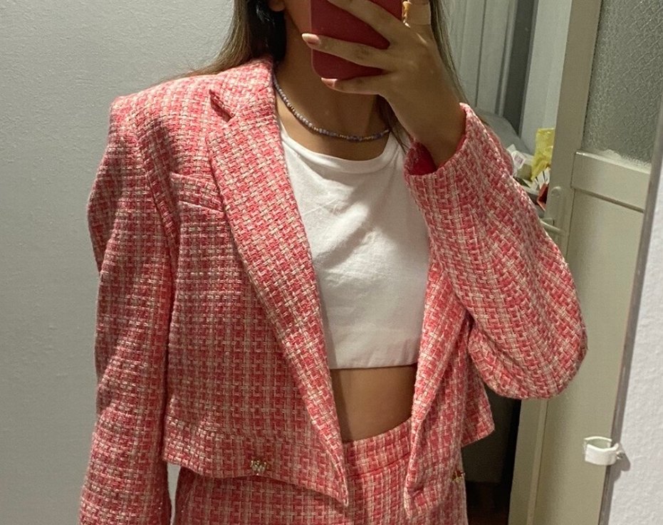 Pembe Blazer Ceket - Görsel 5
