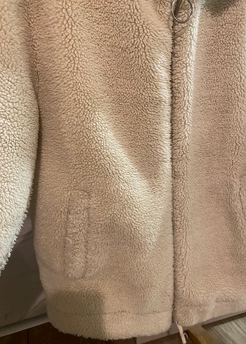 Bej Peluş Kadın Ceket - Görsel 4