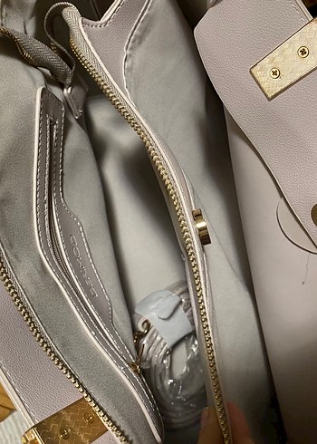 Bej Modern Klasik Kadın Çanta - Görsel 5