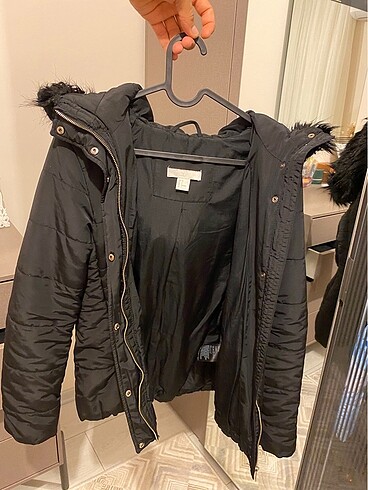 36 Beden siyah Renk H&M mont