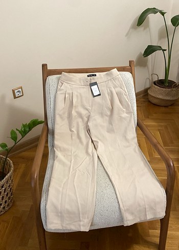 Taş renk Kadın Kumaş Pantolon